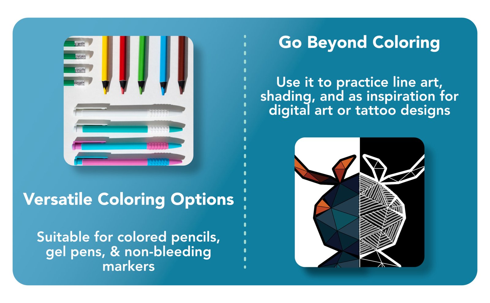 A+ content Geometric Insect Coloring Book 6