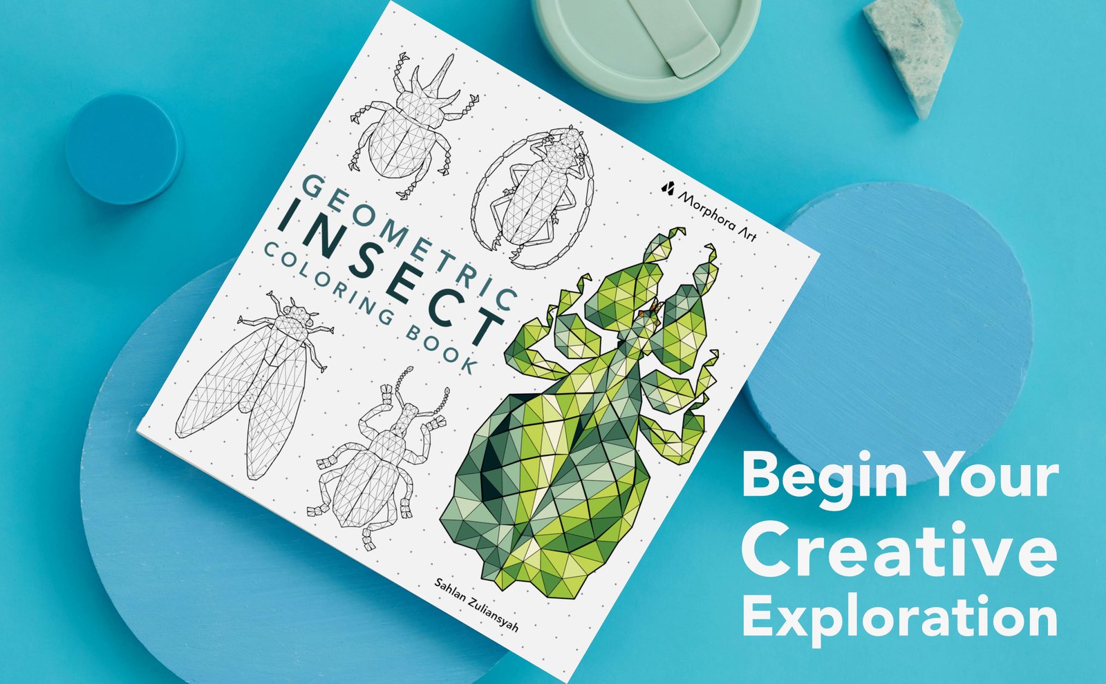 A+ content Geometric Insect Coloring Book 7